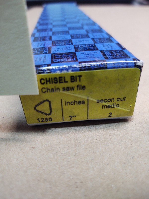 PFERD 7" 3 Corner Chisel Bit Square Ground Chainsaw File 17081-S gallery