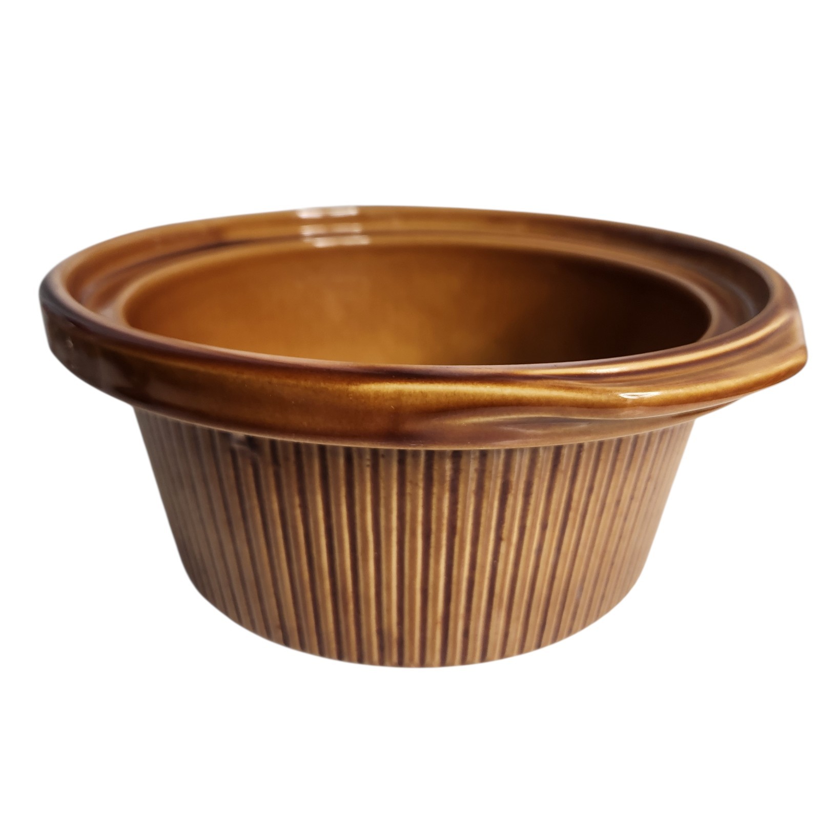 Rival D-256-762 Crockpot Slow Cooker Replacement Part Brown Insert 2qt gallery