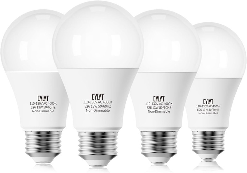 100W Equivalent Bright LED Light Bulbs, Neutral White 4000K A19 Lightbulbs, F... gallery