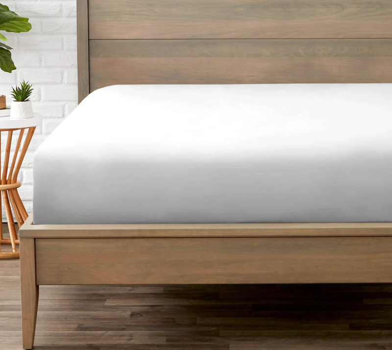 Full Cloud Gray Microfiber Fitted Sheet Soft, Luxury 15" Deep Pocket Bare Home gallery