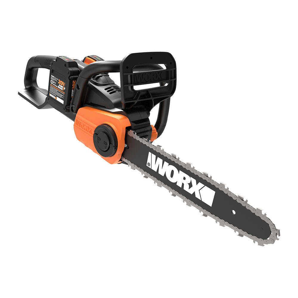 WORX WG384 2X20V PowerShare 14" Cordless Chainsaw with Auto-Tension gallery