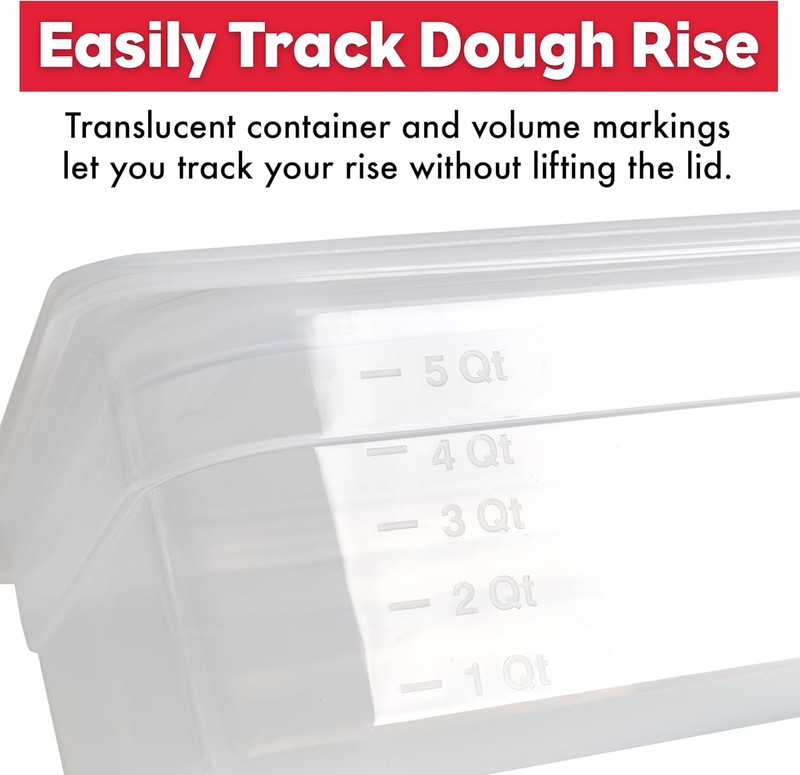 Proofing Container with 6L Capacity Fits Up to 3000 Grams of Dough Dough Rising gallery