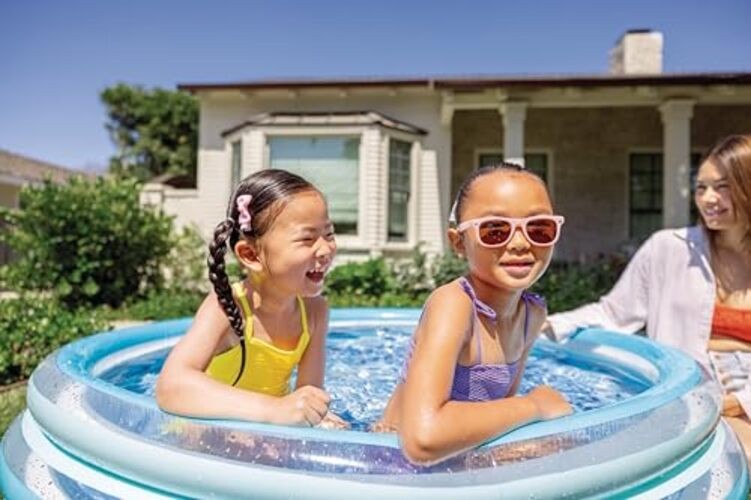 INTEX Blue Bliss Inflatable Splash Pool: 58" x 13" – for Kids Age 2+ gallery