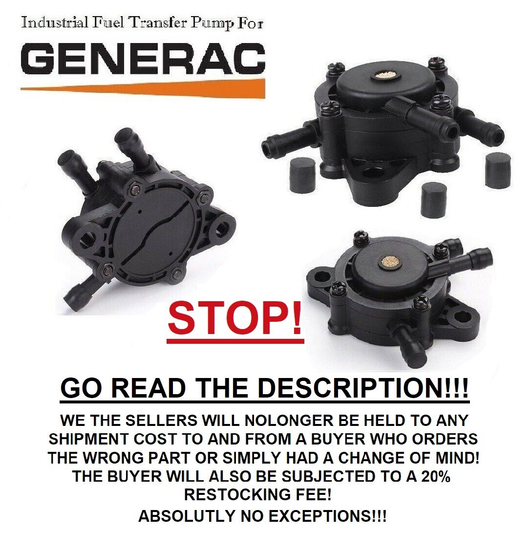 Generac Guardian Portable Generator Pulse Fuel Pump 0C41470SRV 0C4147 0C4147ASRV gallery