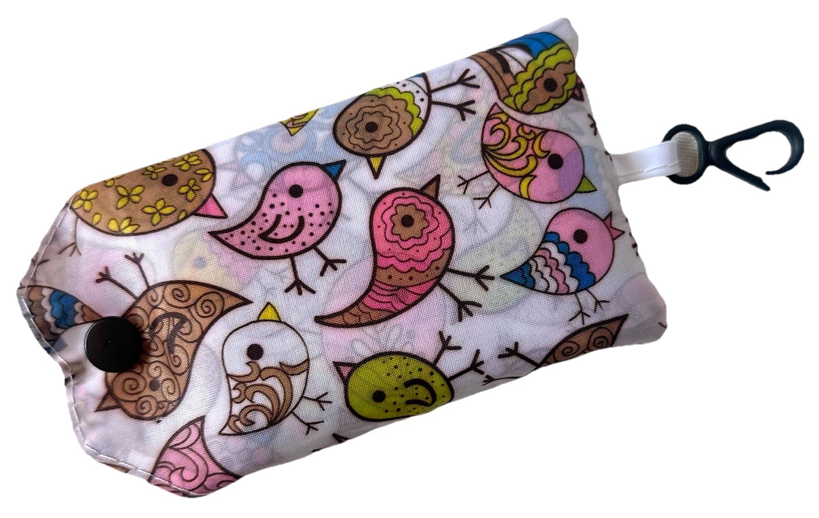 Foldable Reusable Shopping Tote Bag Bird Print Portable Grocery Bag Pouch gallery