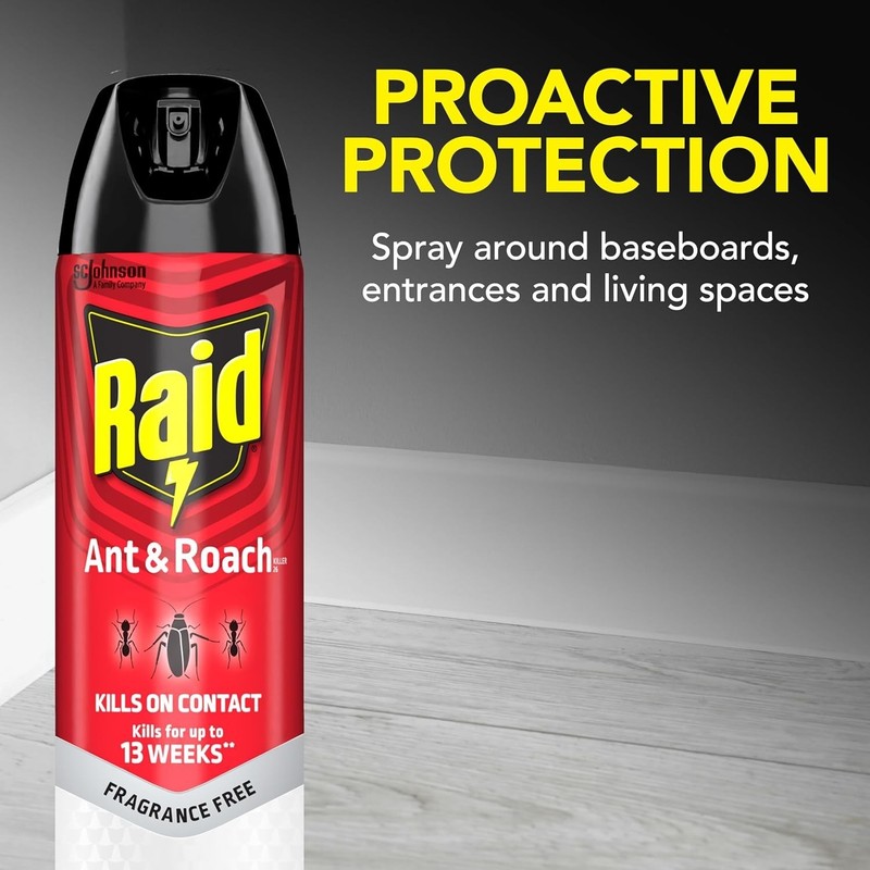 Raid® Ant & Roach Killer 26, Fragrance-Free Bug Spray, 17.5 fl. oz. 2 count. New gallery