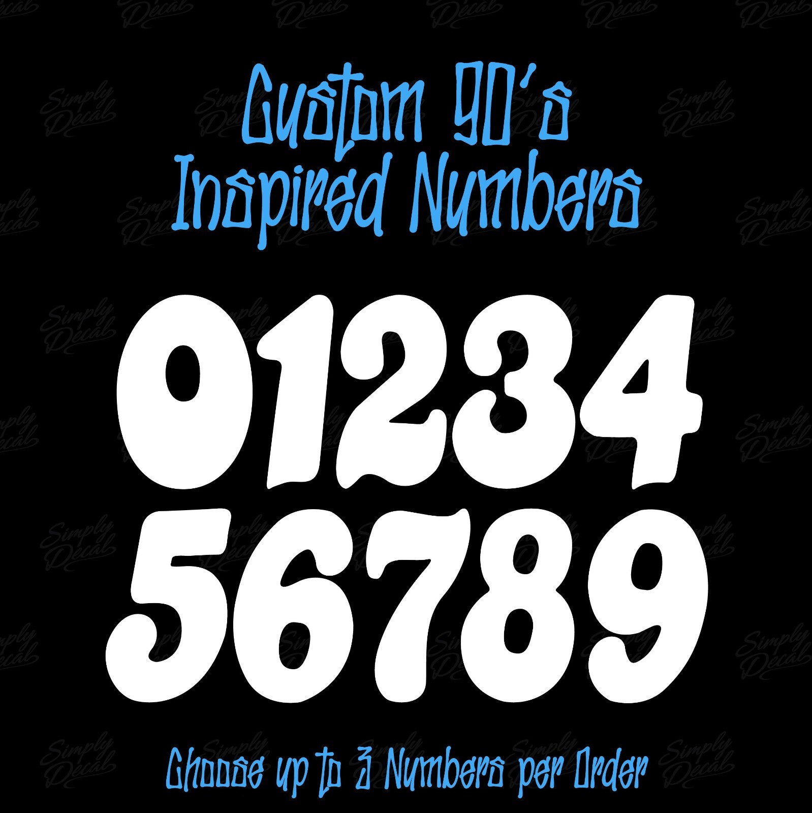 Personalized Motocross Decals - Underground Products - UGP ⚡ Custom BMX Numbers⚡ gallery