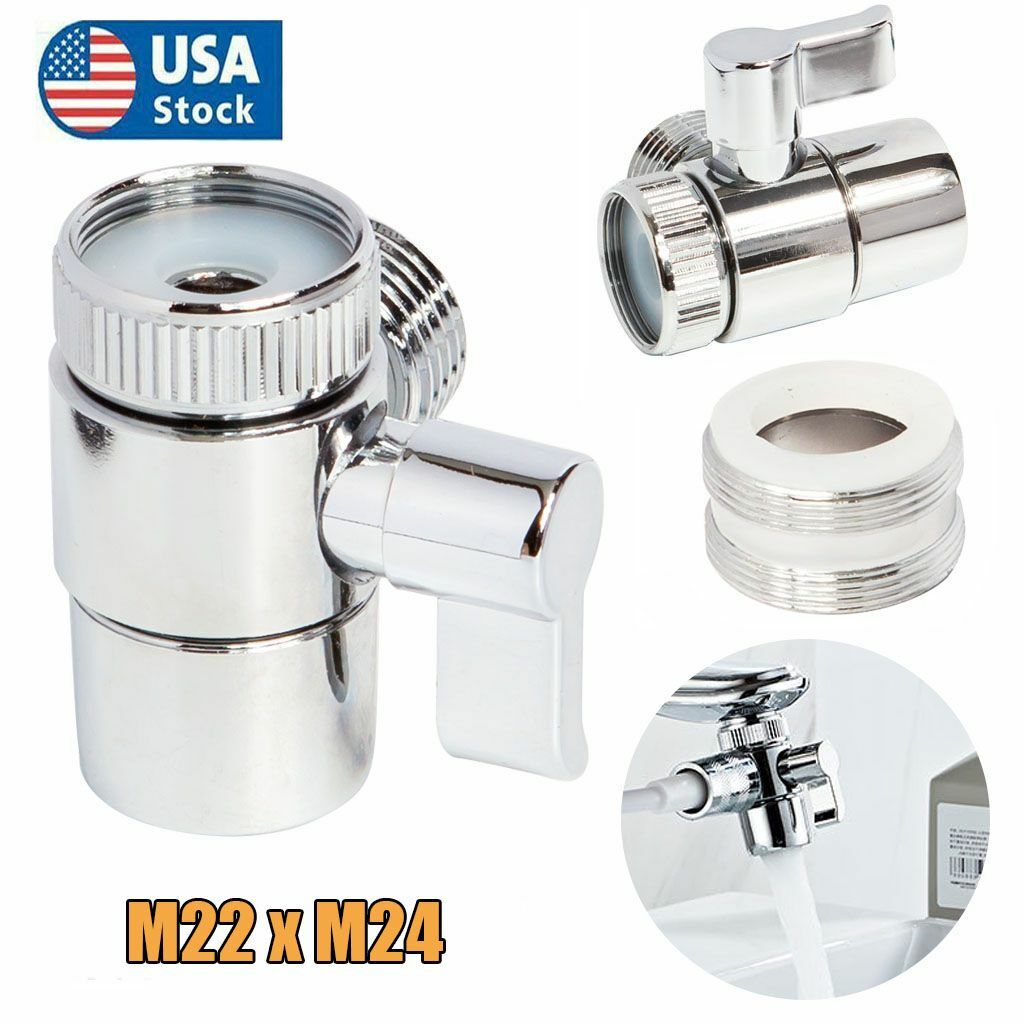Faucet Diverter Valve Adapter Kitchen Sink To Garden M22 x M24 Hose Adapter gallery