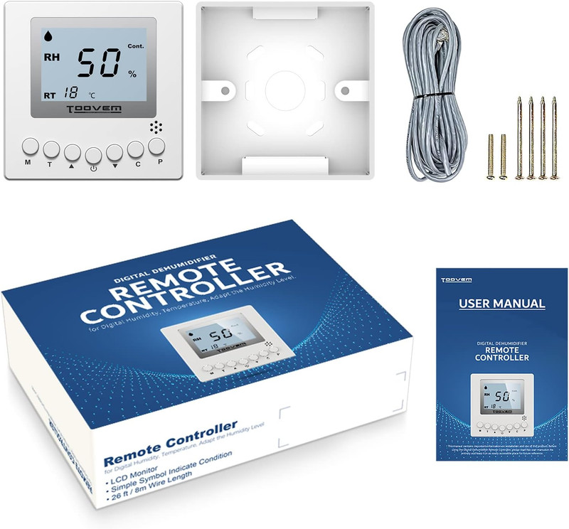 Baseaire Dehumidifier Remote Controller for Digital Humidity, Temperature, Adapt gallery