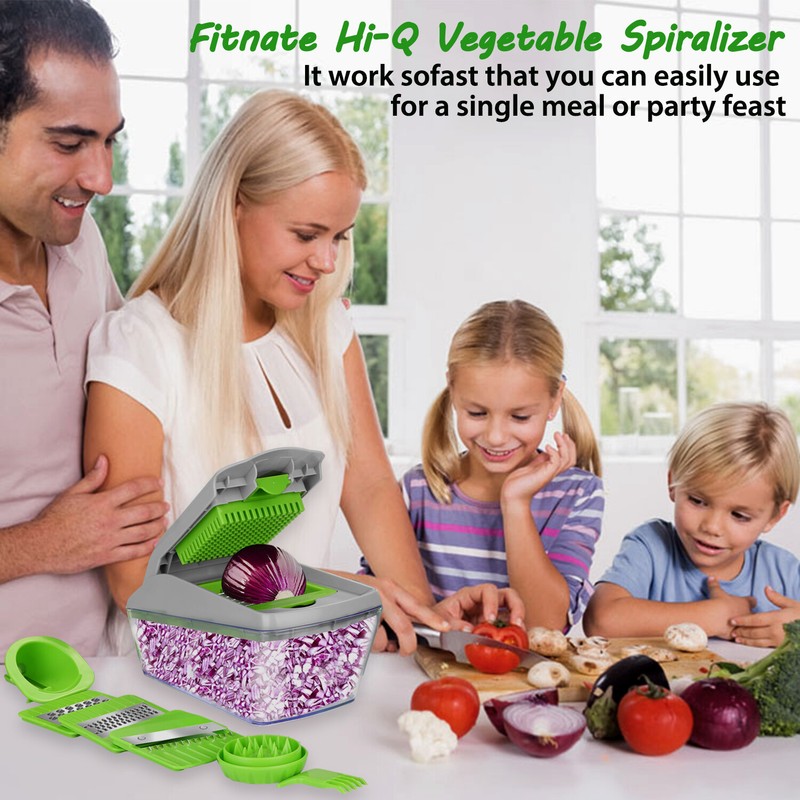 Vegetable Chopper Slicer With Container Fruit Dicer Veggie Kitchen Cutter Tools gallery