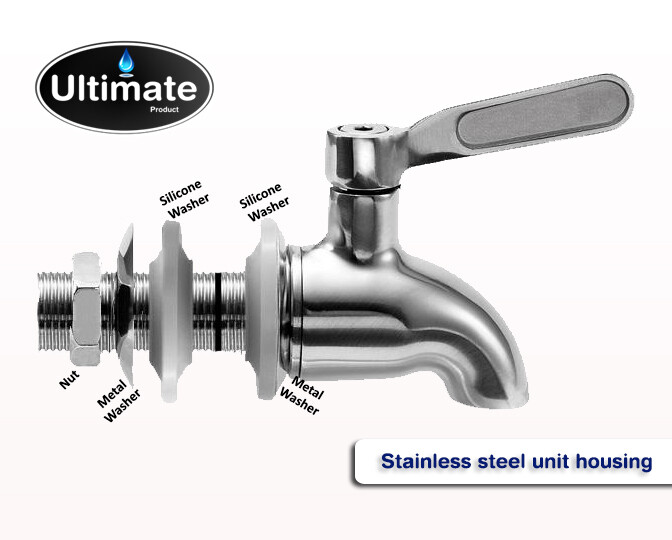 Stainless Steel Spigot - Fits Alexapure Pro, Berkey Systems, ProOne gallery