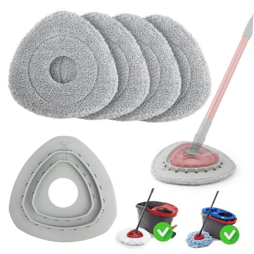 Spin Flat Mop Pad Replacement Compatible with O Cedar Mop Head Replace Flat gallery