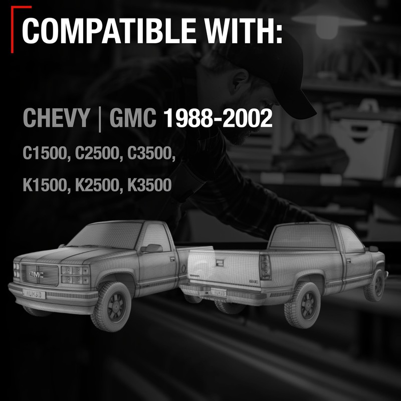Tailgate Support Cable Straps, Left & Right , Compatible with 1988,2000 Chevr... gallery