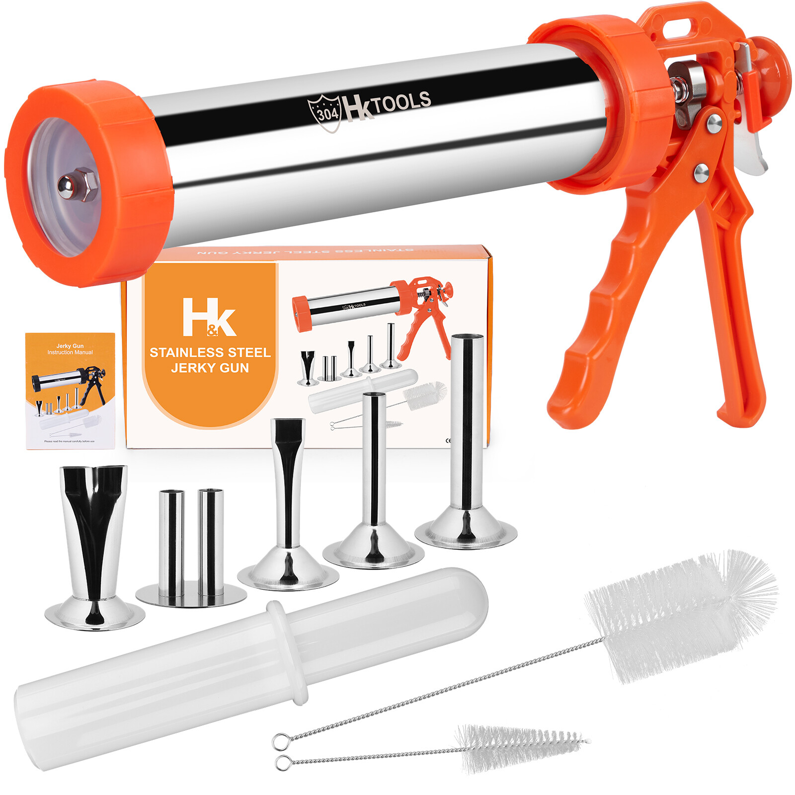 Extra Large Jerky Gun Kits 2.5 Pound Stainless Steel Sausage Making Gun gallery
