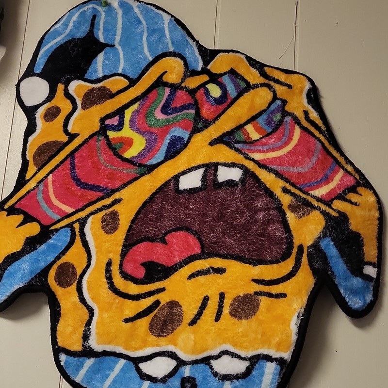 Cartoon Theme Multicolor Novelty Shape Polyester Modern Area Rug gallery