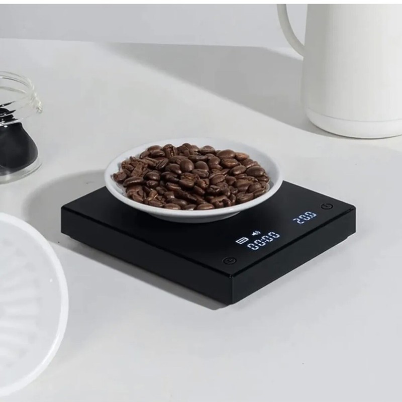 TIMEMORE Digital Scale Basic+ Scale Coffee Food W/ Timer 2000 Grams New In Box gallery