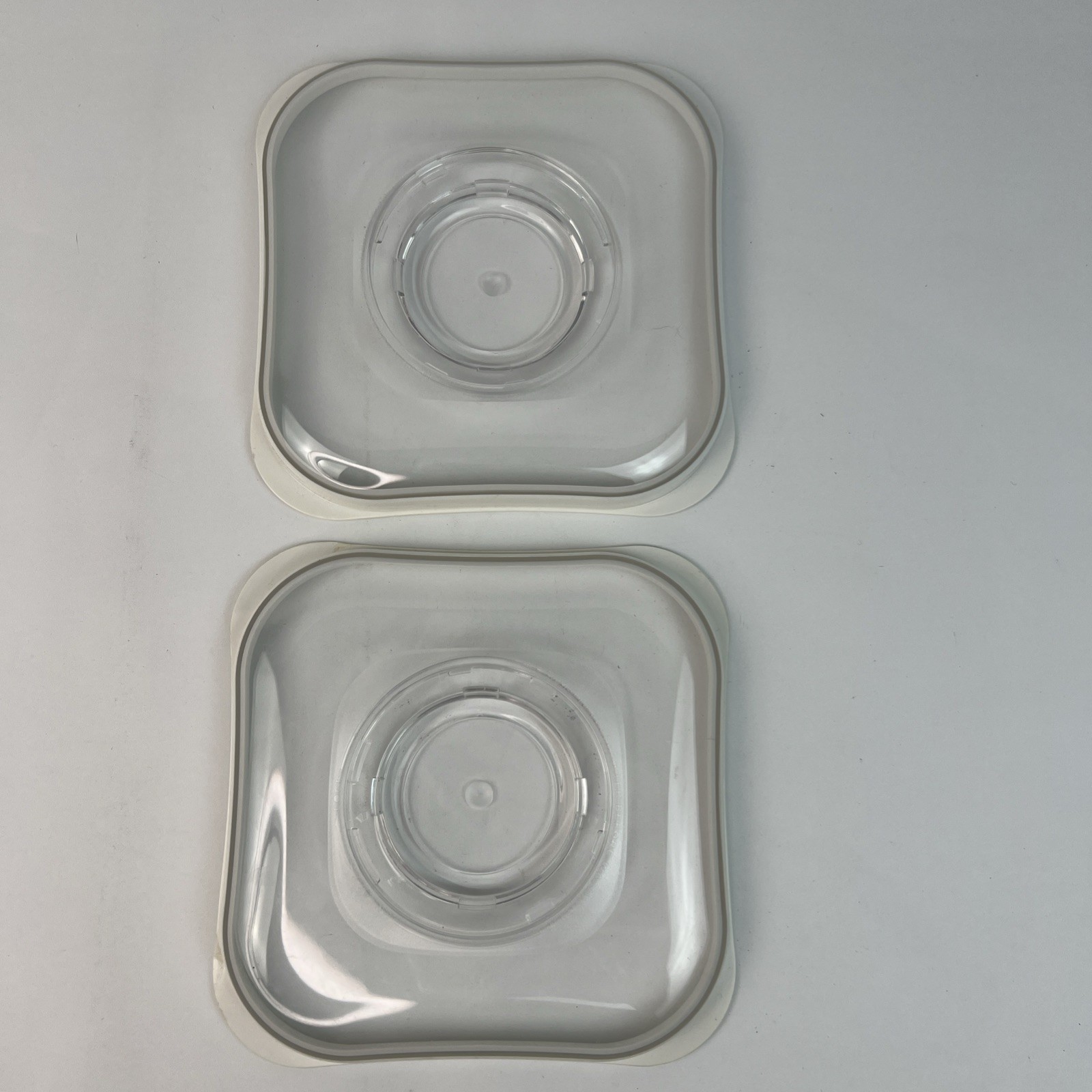 FoodSaver FreshSaver 2 Container Lids Only Vacuum Seal System 7 3/8" Square READ gallery
