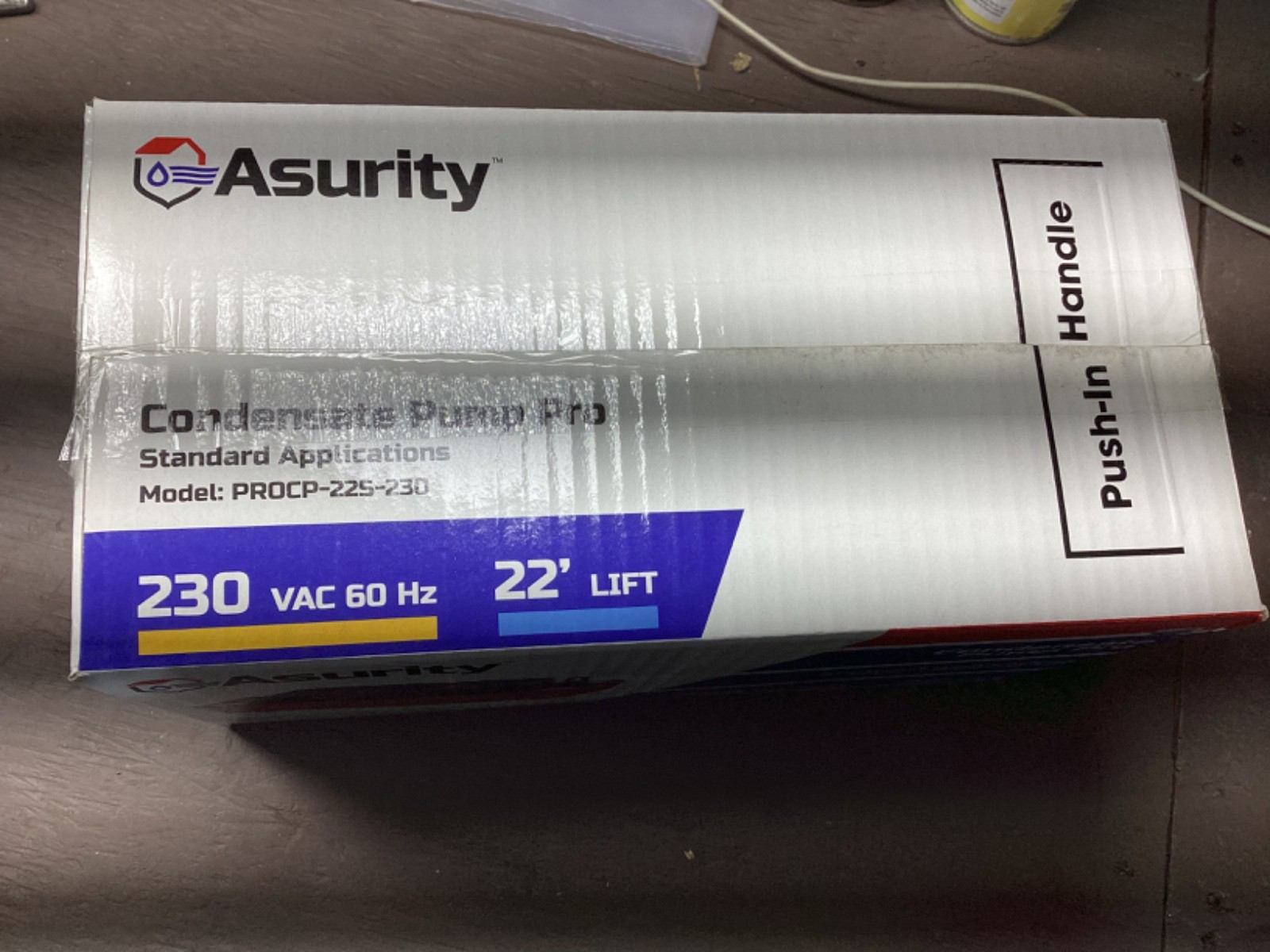 Asurity Condensate Pump Pro Model PROCP-22S-230 230v ac 60hz 22ft Lift NEW gallery