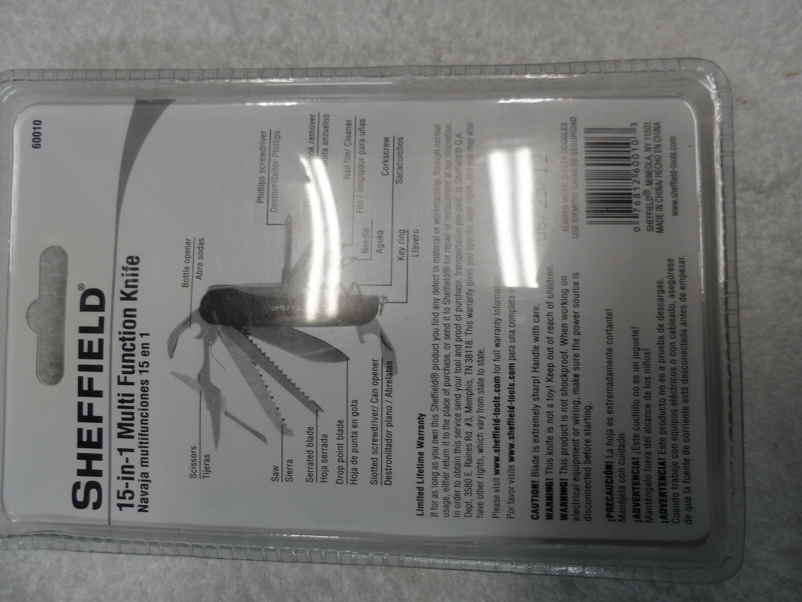 Sheffield 15-in-1 Multi Function Knife NIP - Part # 60010 gallery