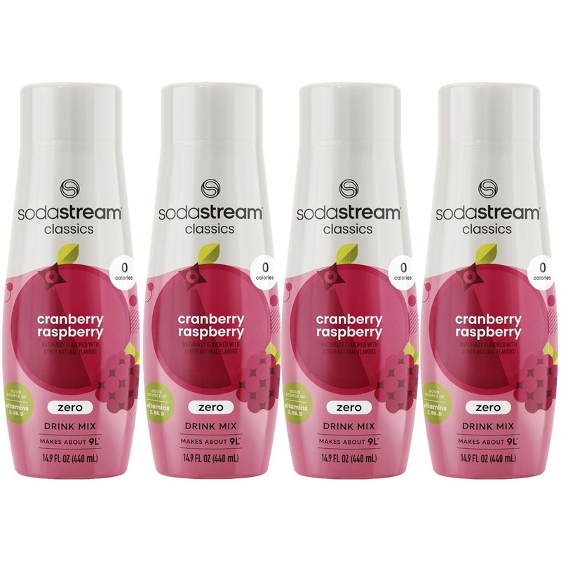 Refreshing Cranberry Raspberry Zero Calories 440ml Sparkling Mix - 4 Bottles gallery