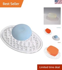 Eco-Friendly iDesign Soap Dish – Versatile Holder for Bath & Kitchen Essentials