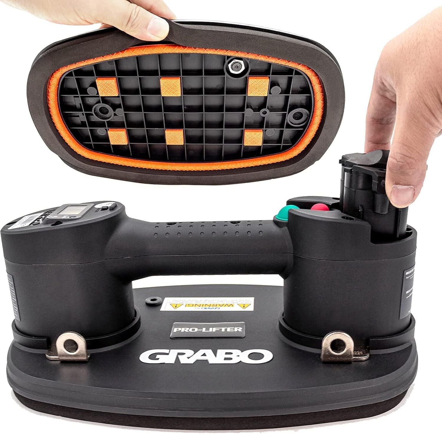 Grabo Pro Lifter 20: Electric Suction Cup with Digital Display, 375 lbs Capacity gallery
