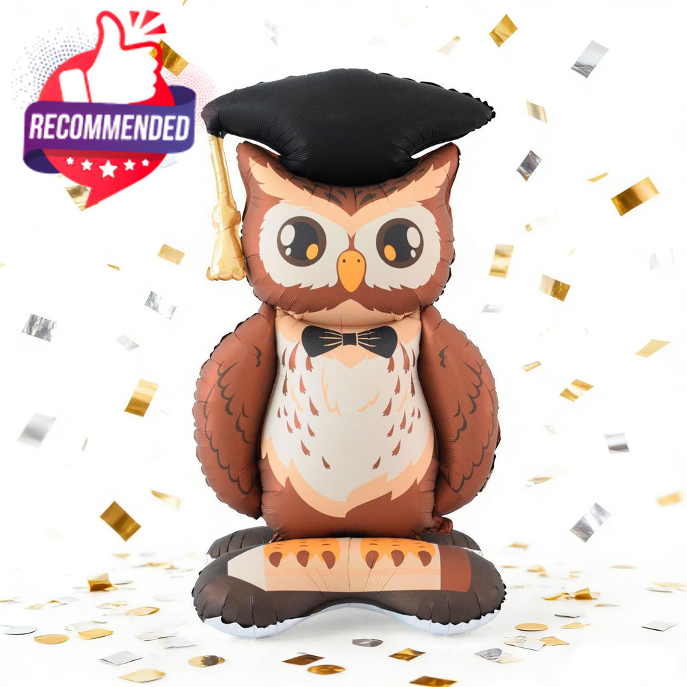 Graduation Decorations - 3.5 Ft Large Standing 32.6 X 59 Inches Owl