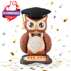 Graduation Decorations – 3.5 Ft Large Standing 32.6 X 59 Inches Owl