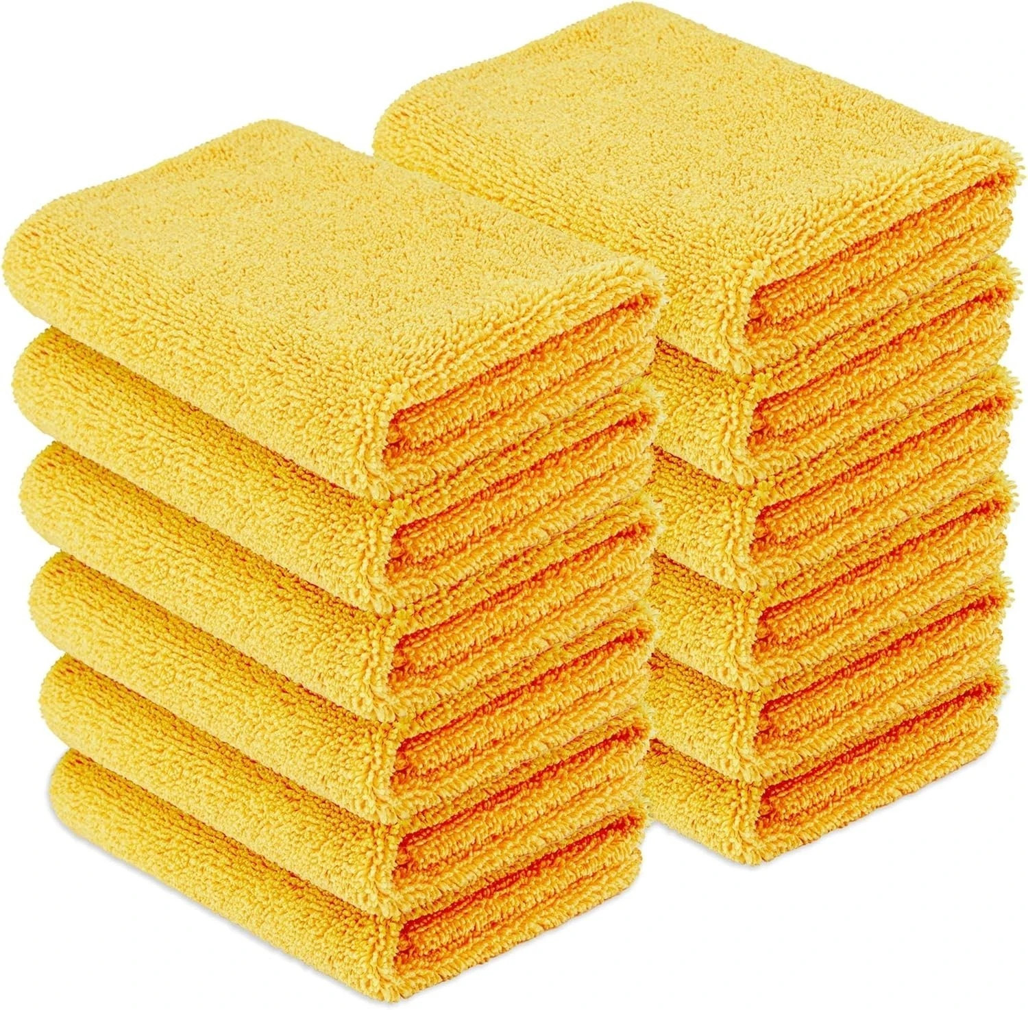 Microfiber Cleaning Cloth 16x16 Car Polishing No Scratch Detailing 12 Pac 400GSM gallery