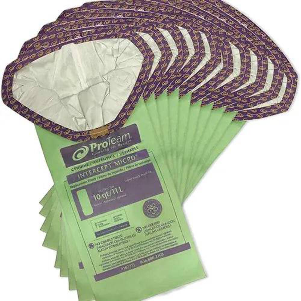 VacBagsUSA® Replacement Vacuum Cleaner Bags For ProTeam® 10 Quart 107313 2-Ply gallery