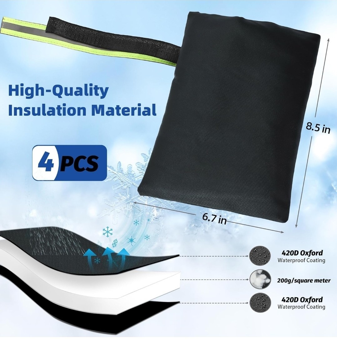 Outdoor Faucet Cover Socks for Winter Freeze Protection gallery
