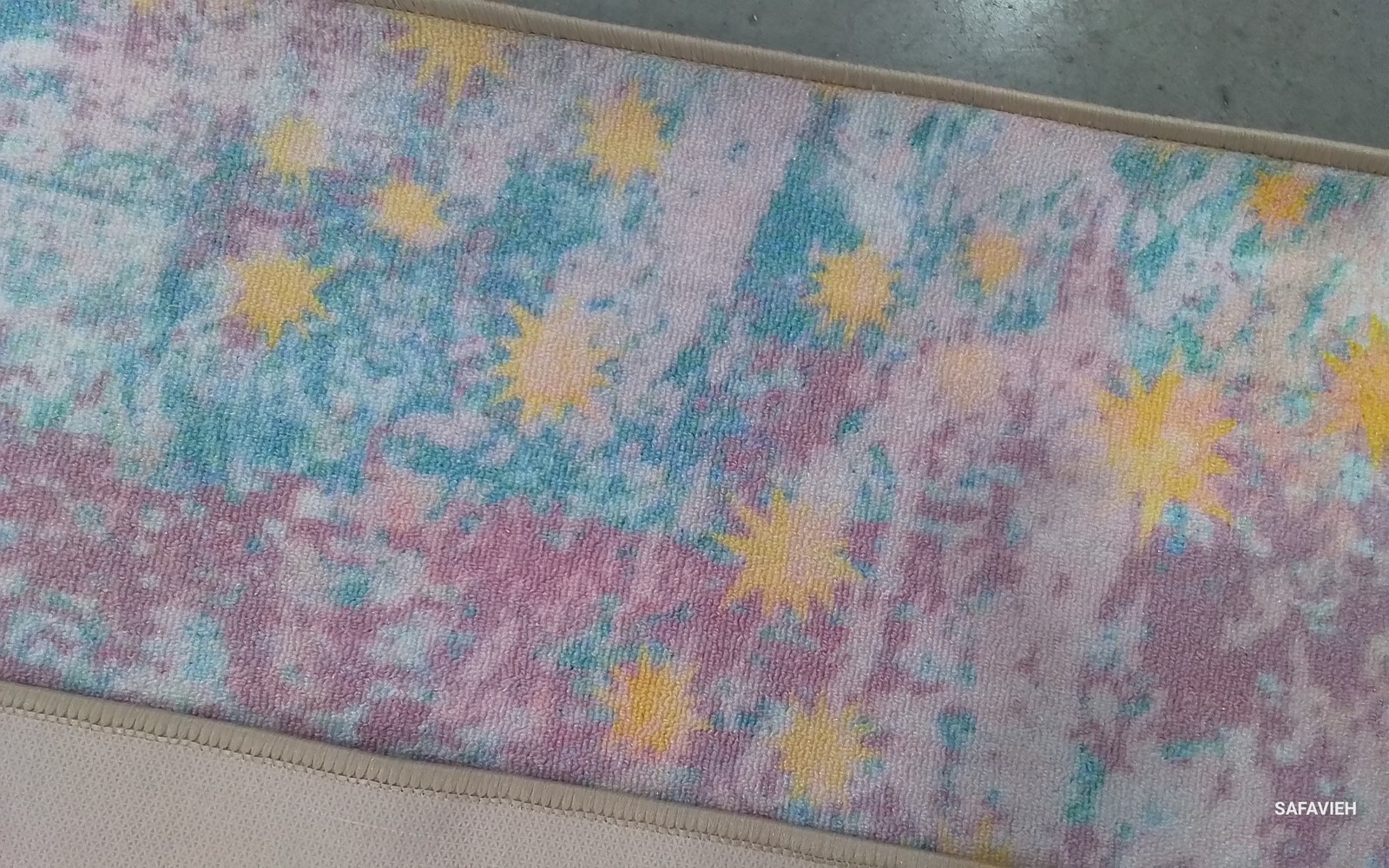 PURPLE / LTBLUE 5'-5" x 7'-7" Back Stain Rug, Reduced Price 1172800676 KPH257V-5 gallery