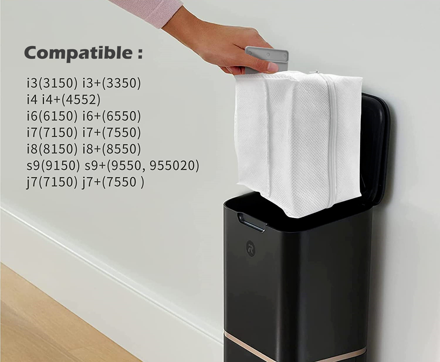 6x Reusable Zipped Replacement Dust Bags for iRobot i1 j5 j9+ i4+ i6 i7 i7+ i8+ gallery