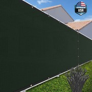 6ft Privacy Fence Screen Garden Yard 180GSM Windscreen Mesh Shade Cover Green gallery