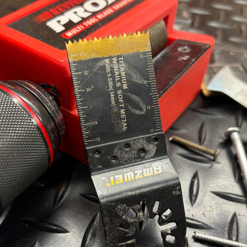 REVIVABLADE® Pro Multi-Tool Blade Sharpener – Cordless Drill Powered gallery