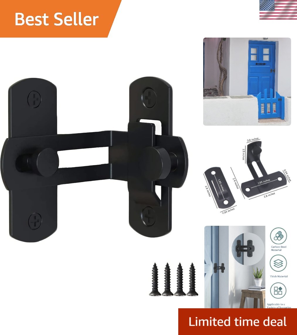 Multi-Purpose 90 Degree Angle Latch for Barns, Windows, and Double Doors gallery