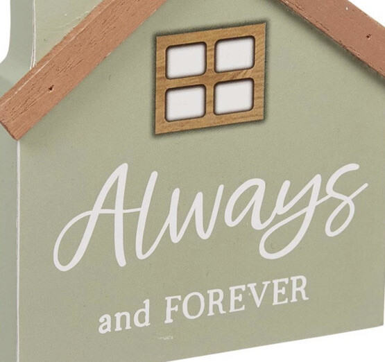 Always and Forever Sign Table Tier Tray Decor MDF Wood NEW gallery