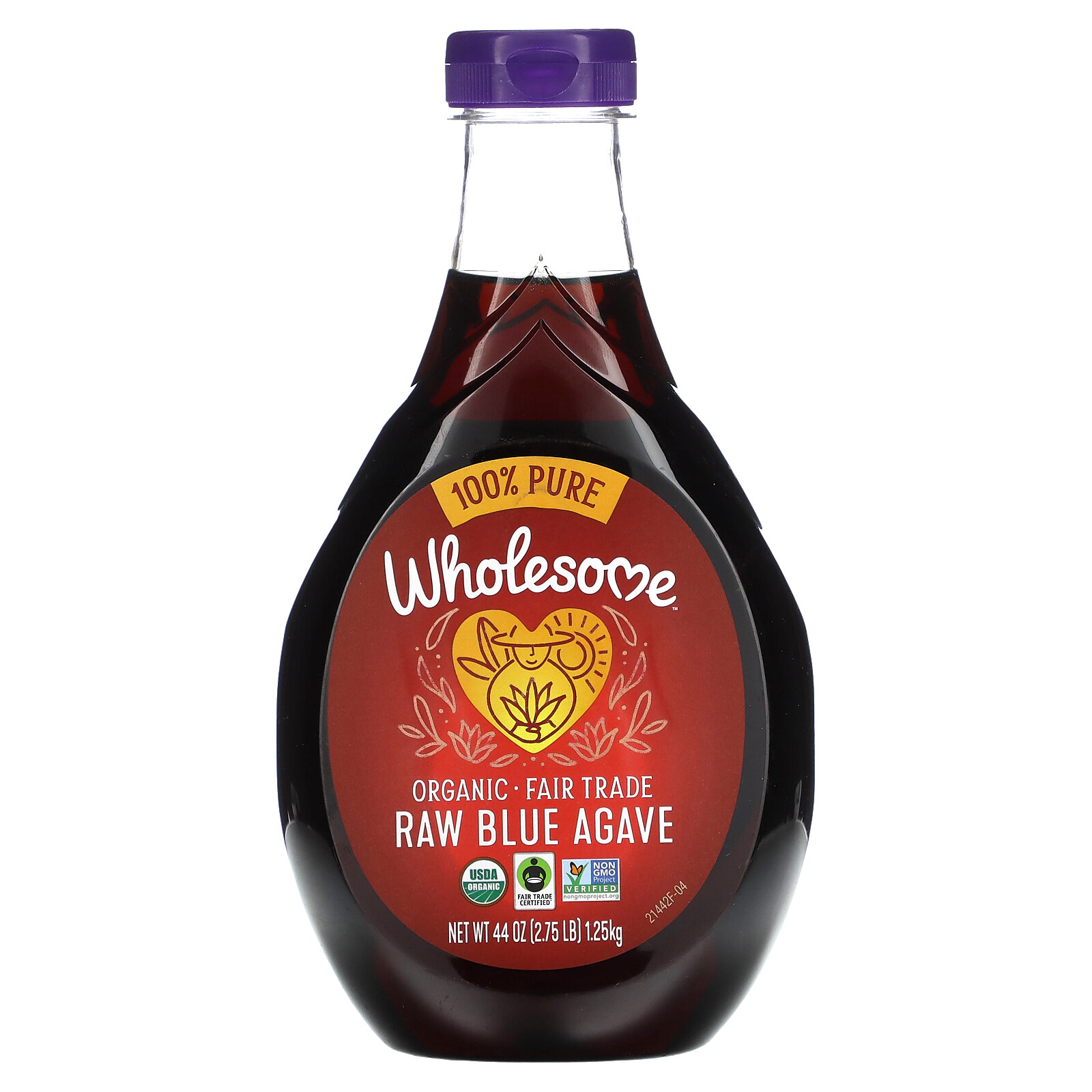 Wholesome Sweeteners Inc Organic Raw Blue Agave 44 oz 1 25 kg Fair Trade, gallery