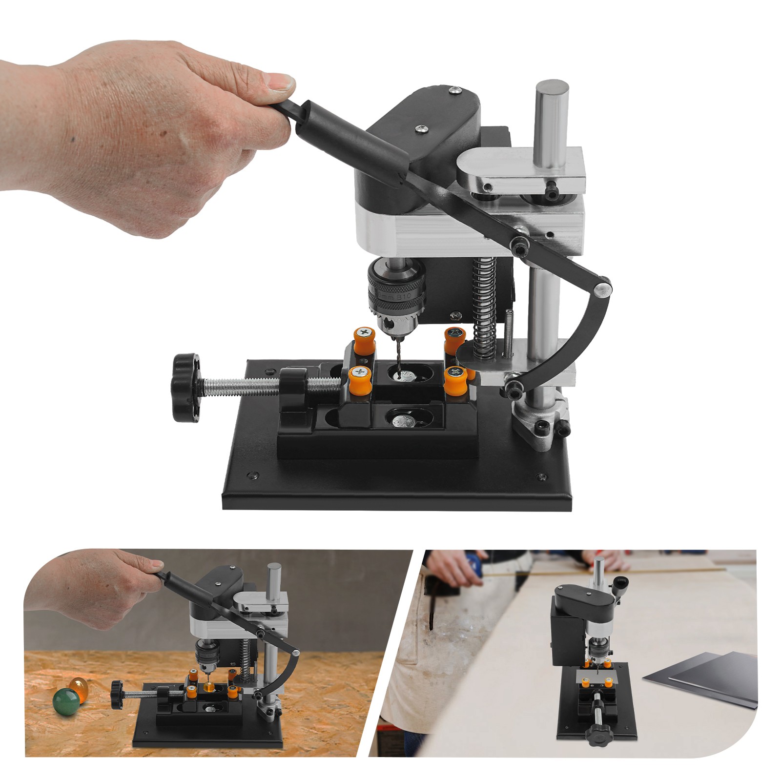 7-Speed Adjustable Mini Drill Press Benchtop 8000RPM for Wood Metal Craft DIY gallery