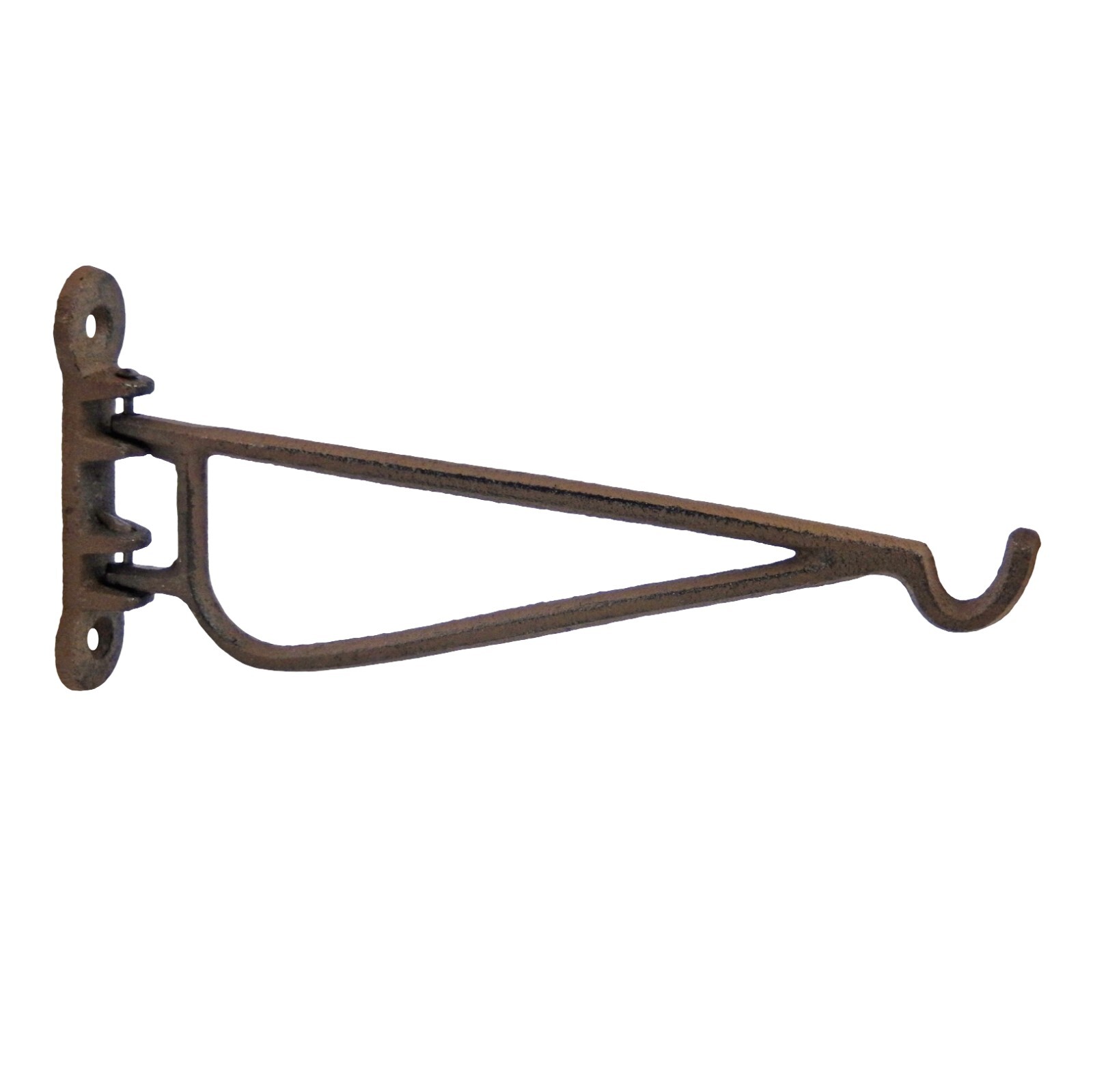 Rustic Cast Iron Swivel Wall Hook Flower Pot Basket Holder Wall Mounted 9 1/4 in gallery