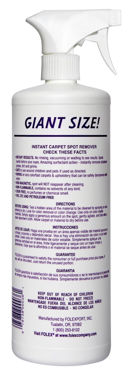 Instant Carpet Spot Remover Carpet Cleaner - 32 oz - Removes Pet Accidents, G... gallery