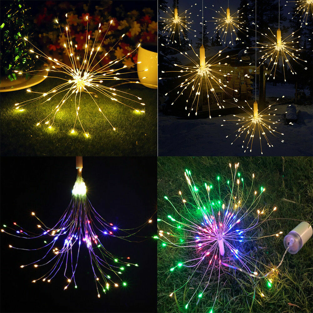 Firework LED String Lights 150LED Copper Wire Strip Fairy Light with Remote gallery