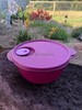 TUPPERWARE CRYSTALWAVE MICROWAVE BOWL 1.5L PINK PURPLE gallery
