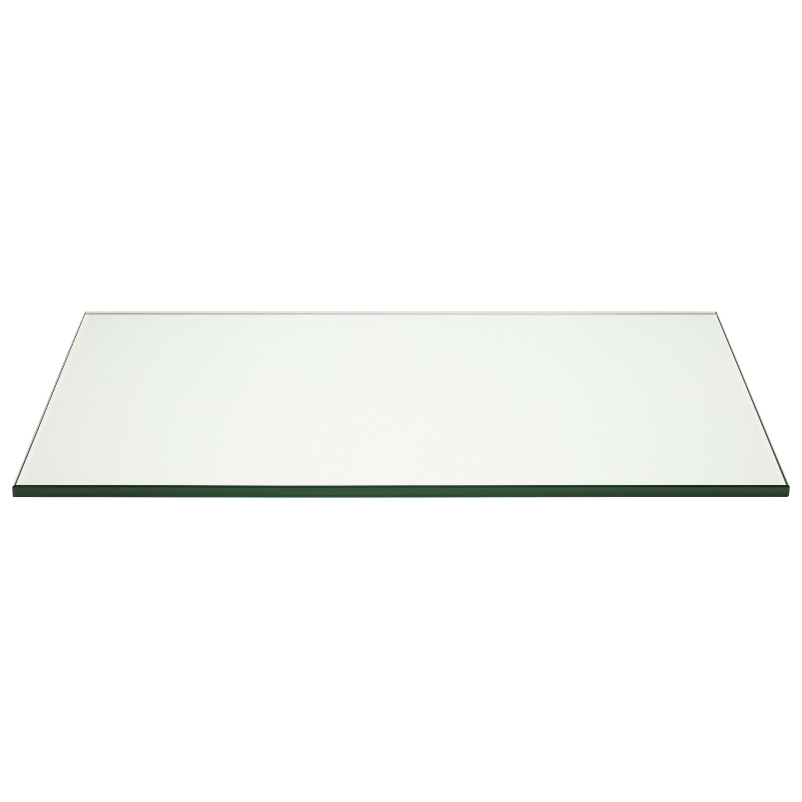 Pro Safe Glass 17" x 24" Rectangle Glass Table Top 3/8" Thick Flat Polish Edge gallery