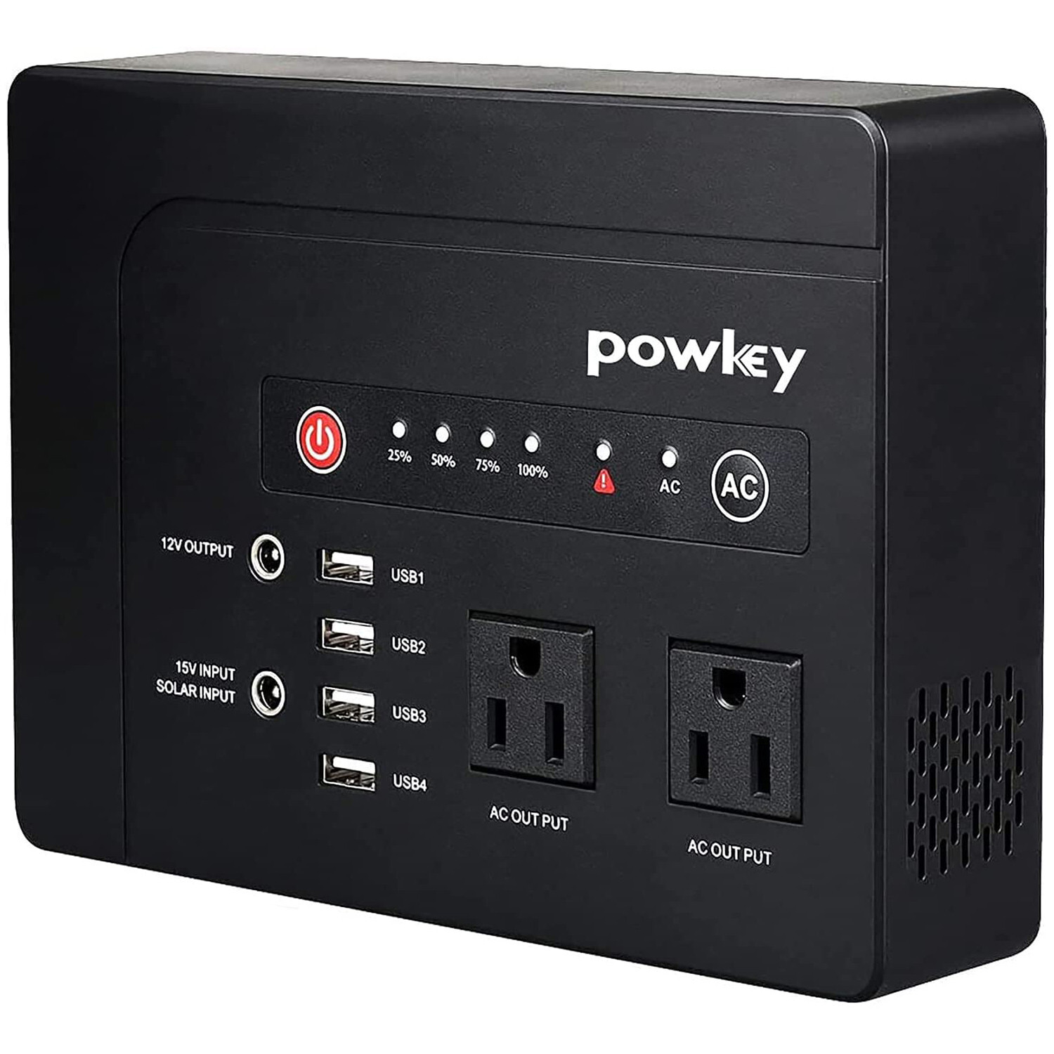Powkey Portable Power Station 200W AC DC 146Wh Lithium Battery Solar Generator gallery