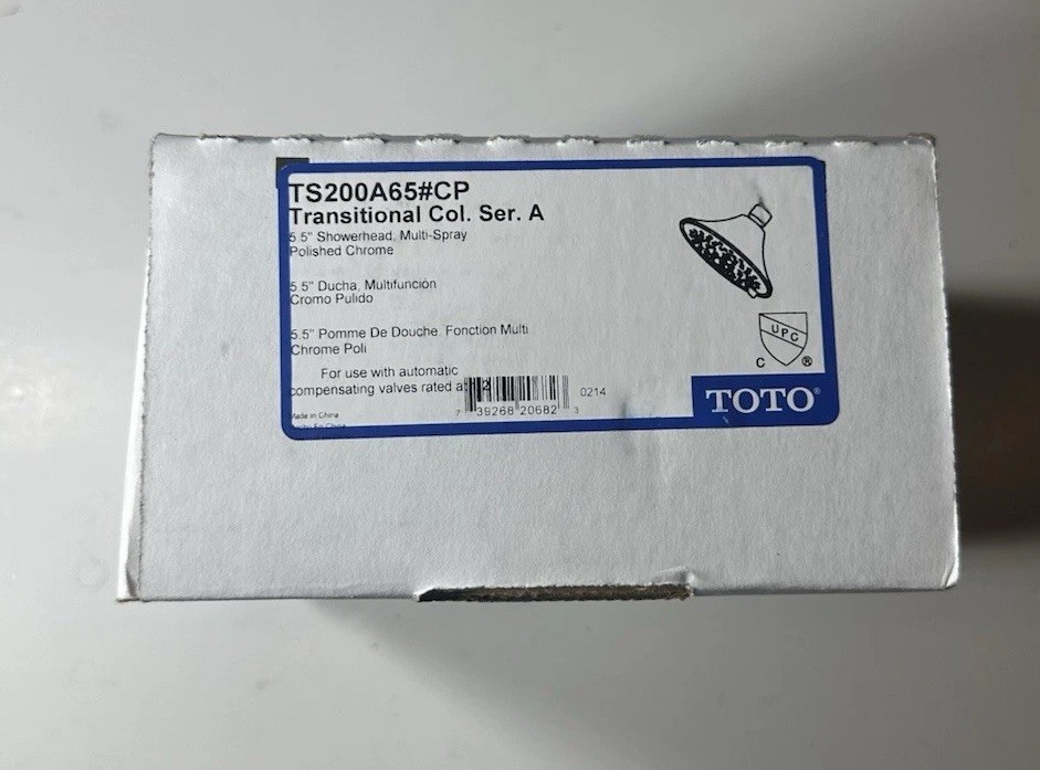 TOTO Transitional Coll. Series A Multi-Spray Showerhead TS200A65#CP New In Box gallery