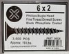 Drive Straight 6x2 Phillips Bugle Head 3,500 Pcs / 19 Lbs Black Phosphate Coated gallery