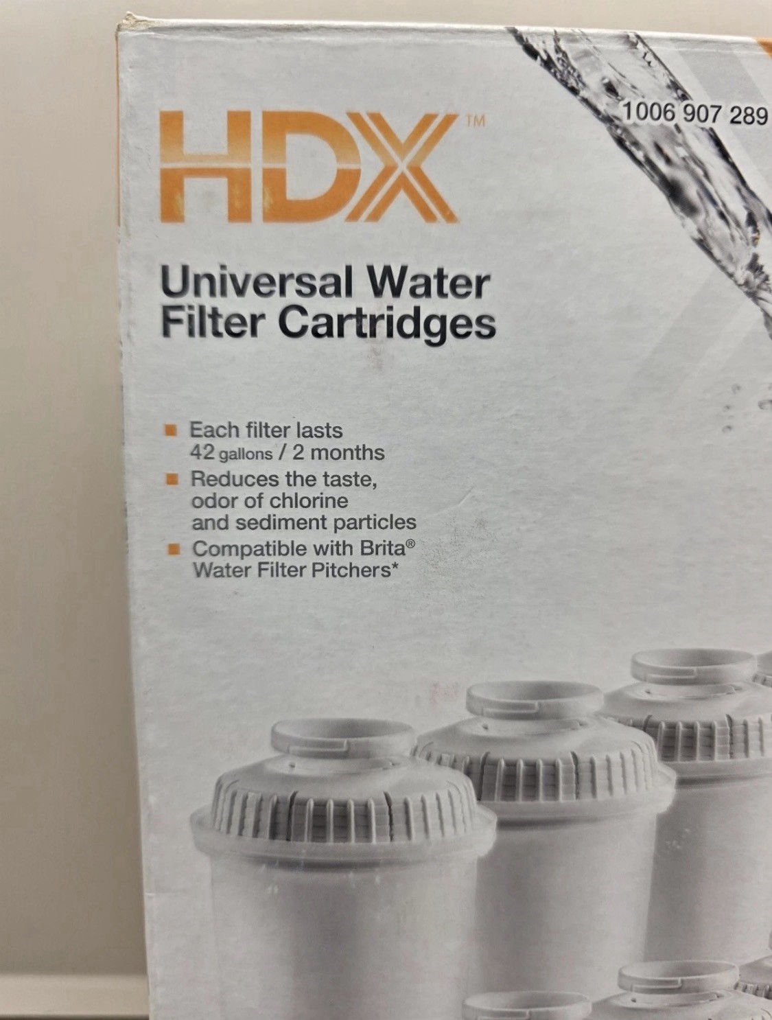 NEW HDX Water Pitcher Universal Replacment Water Filter Cartridges 8-Pack gallery
