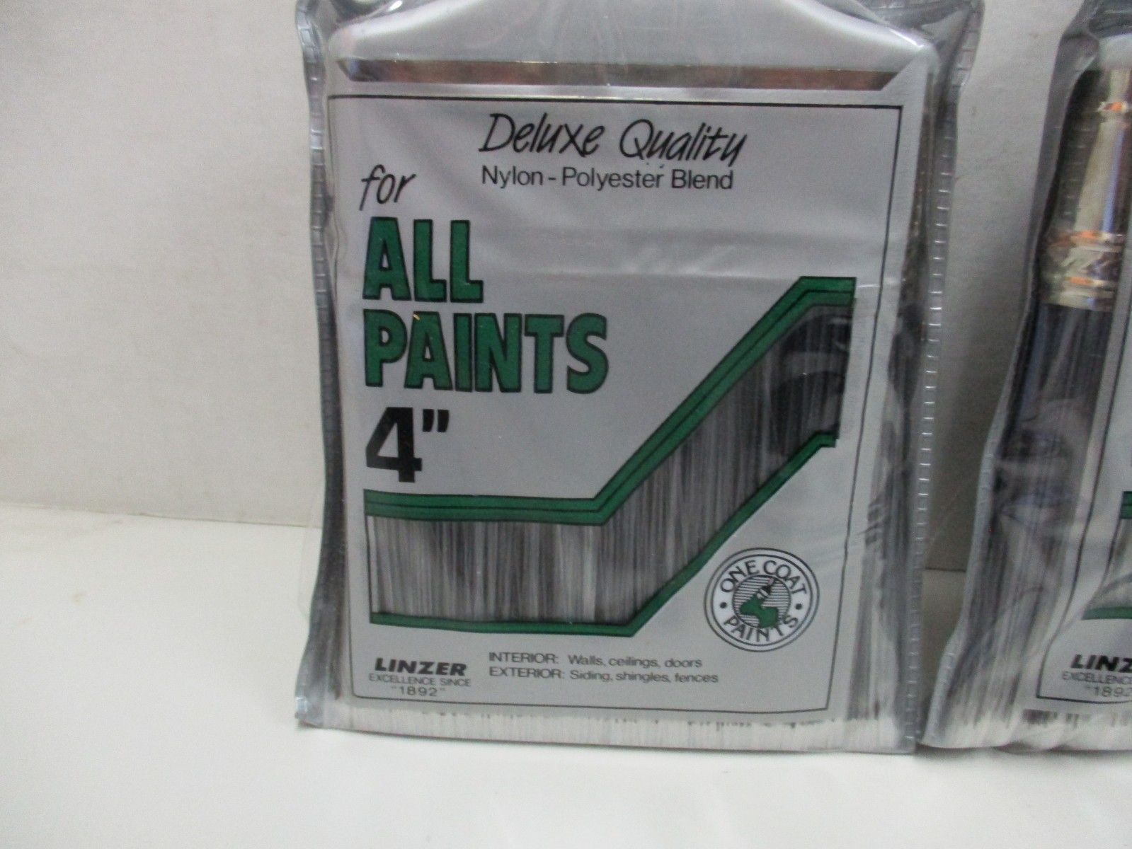5 Linzer 4" All Paint Brushes Polyester Nylon Bristle # 3883 gallery