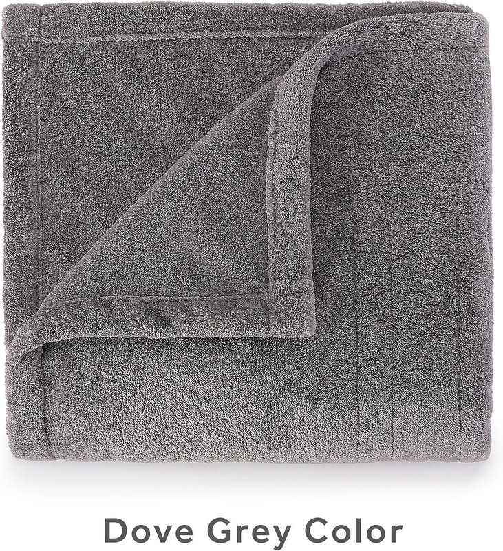 Sunbeam Heated Throw Blanket | Microplush, 3 Heat Settings, Sand - TSM8TS-R78... gallery